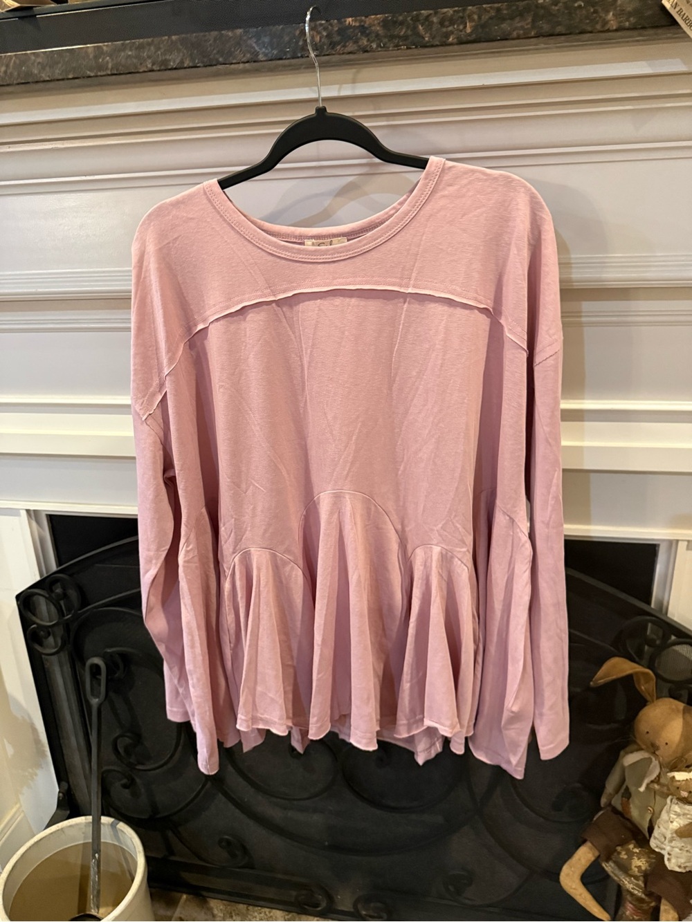 easel Light Pink Long-Sleeve shirt